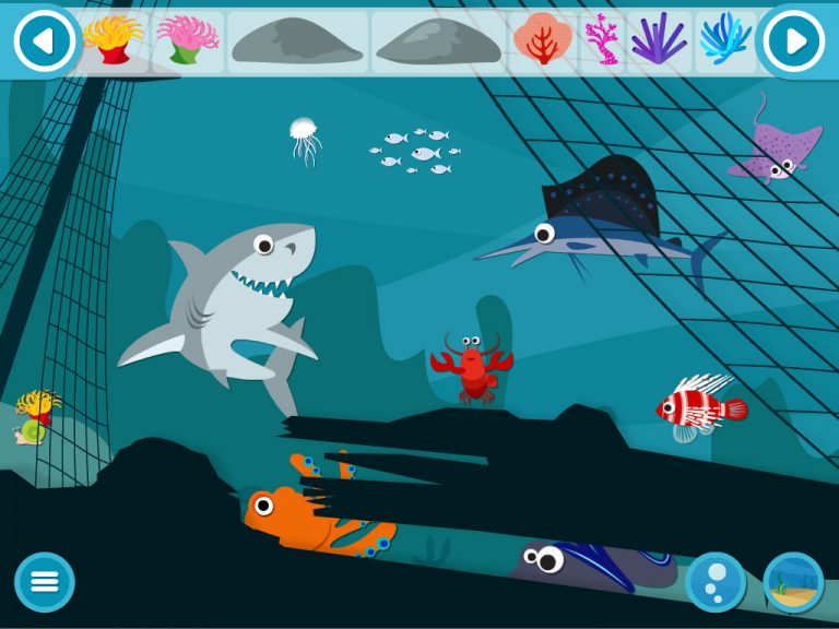 Under The Sea - Make A Scene: Educational sticker apps for children